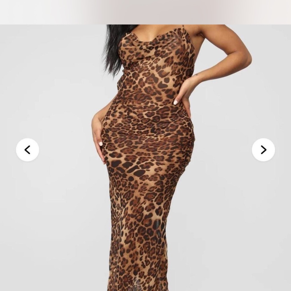 Leopard Print Maxi Dress
